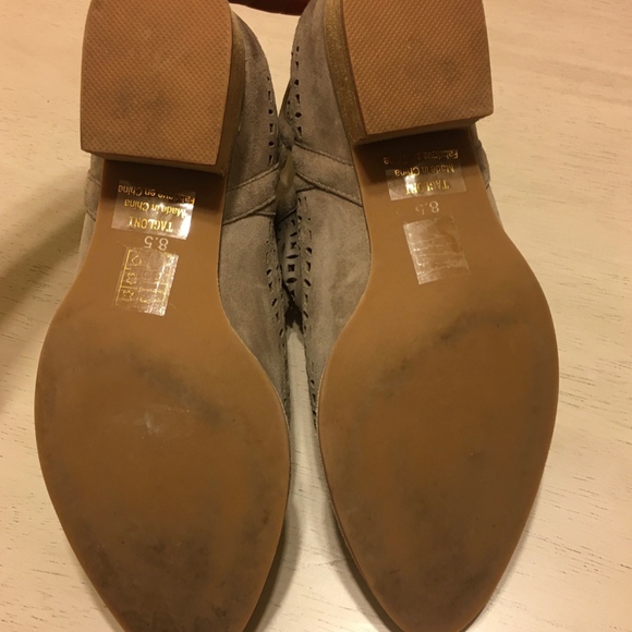 Jeffrey Campbell Taupe Suede Booties - Picture 4 of 4